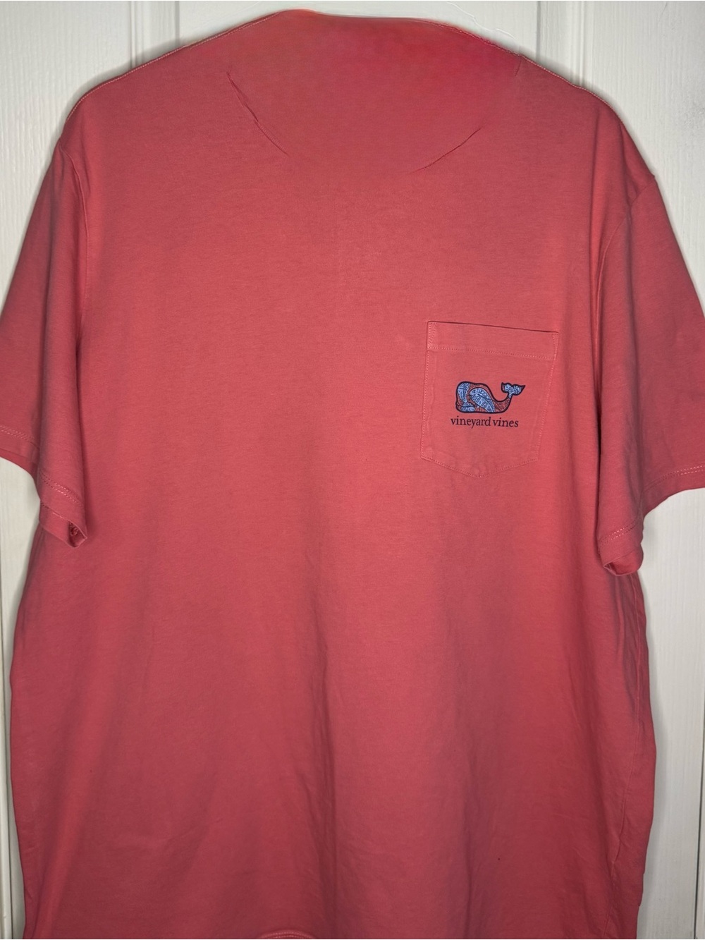 Vineyard Vines Coral Short-Sleeve Pocket Tee